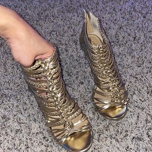 Gold heels